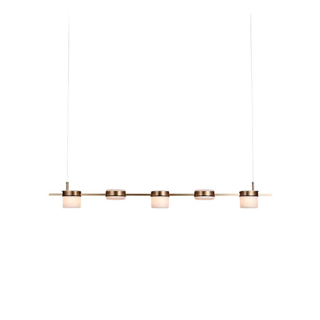 **Nowoczesna lampa wisząca z pięcioma źródłami światła**