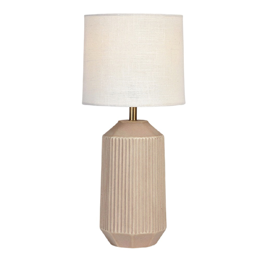 **Lampa stołowa ceramiczna z abażurem**